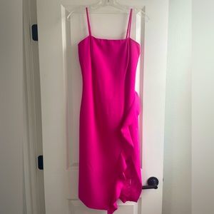 Hot pink Bardot Carmelle cocktail dress